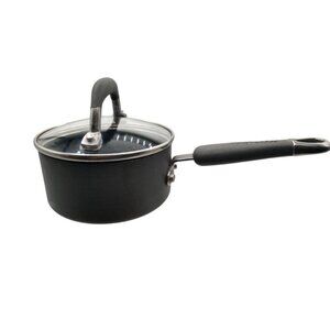 KitchenAid Hard-Anodized Nonstick 1 Qt Saucepan With Glass Lid & Balanced Heat D